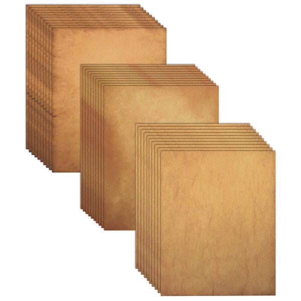 Better Office Products Antique Looking Old Fashion Faux Parchment Paper, Letter Size, Faux Parchment Paper, 96PK 64501 - main
